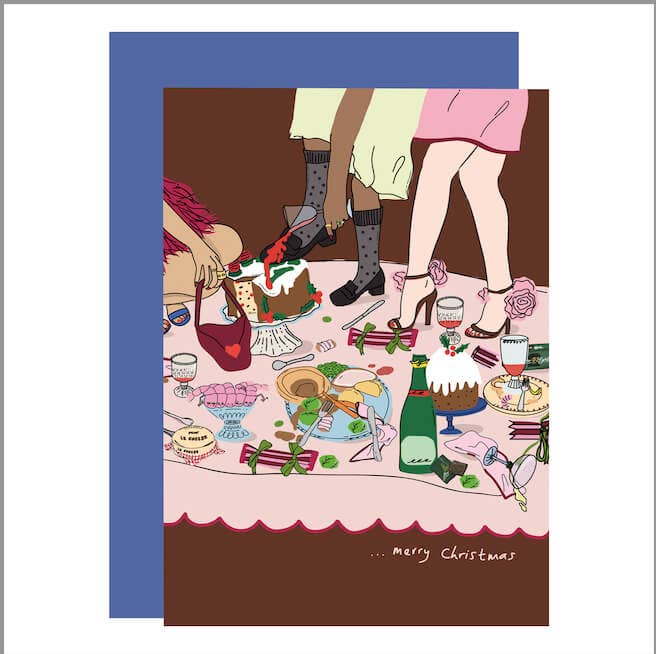 Dancing on the Christmas Table Card
