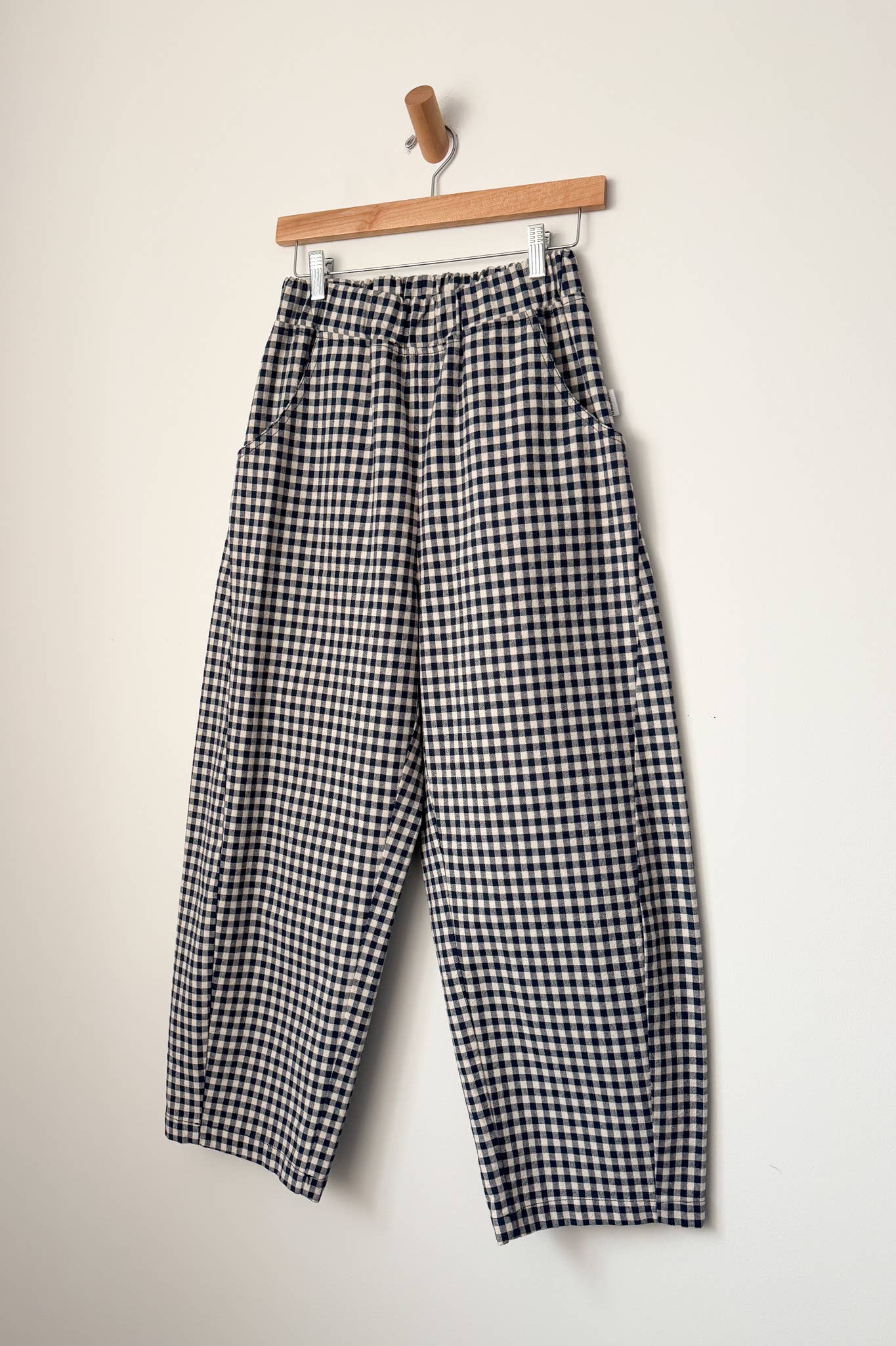 Black Gingham Arc Pants