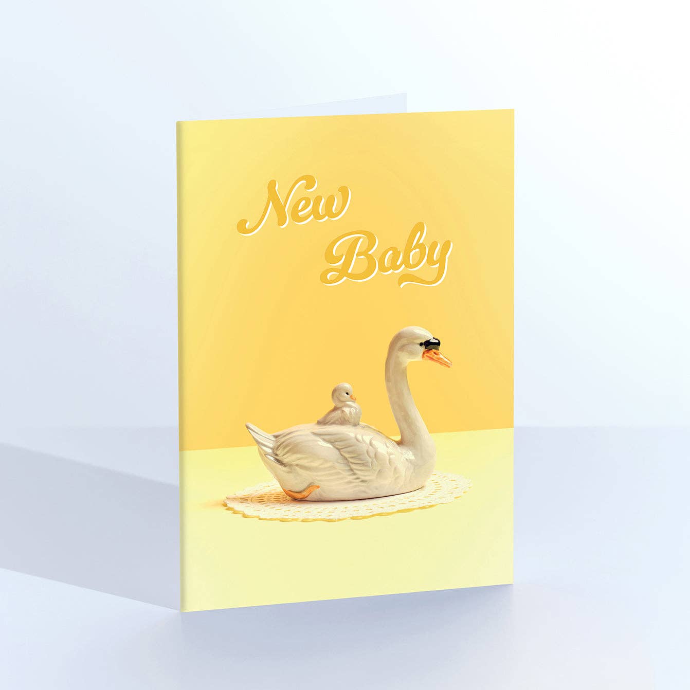 New Baby Swan Card
