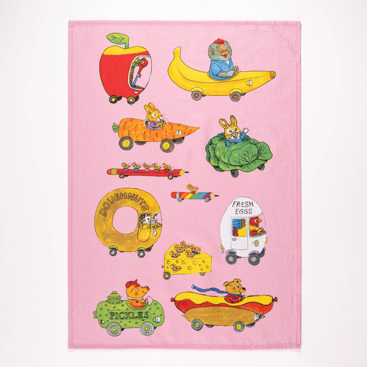 Richard Scarry Things that go Teatowel