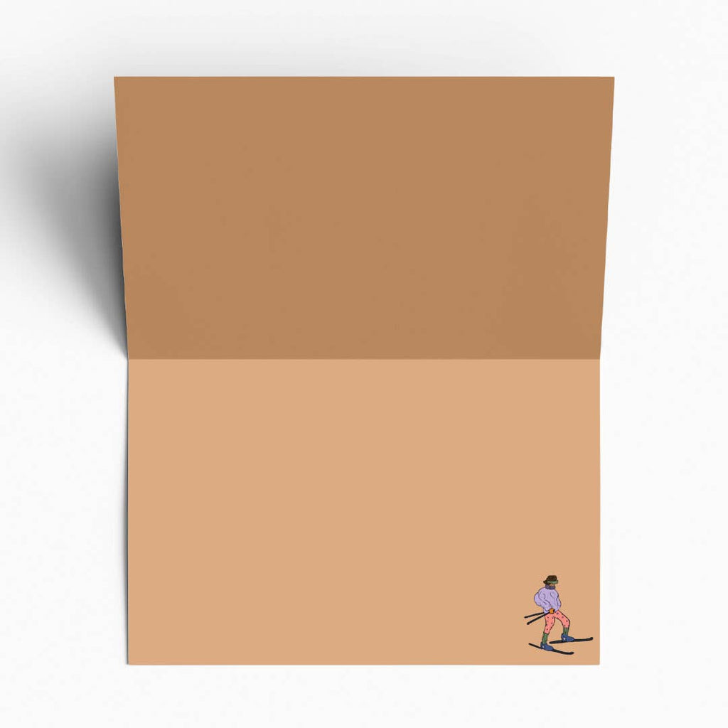 Skiing on the Yule Log