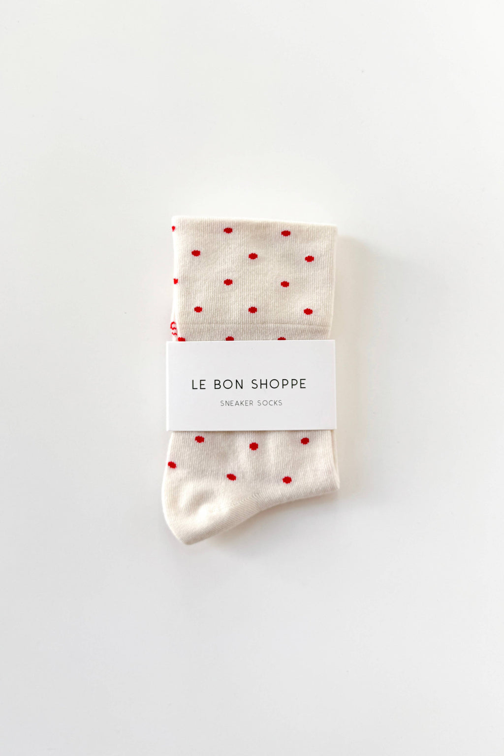 POLKA DOT Socks CREAM/RED