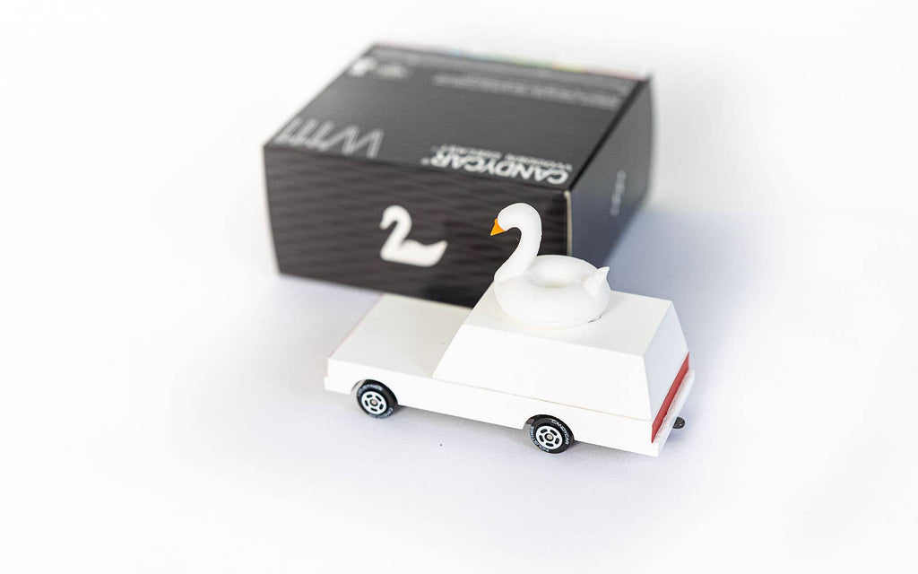 White Swan  Toy Car