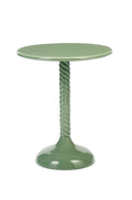 Green Round Metal Side Table