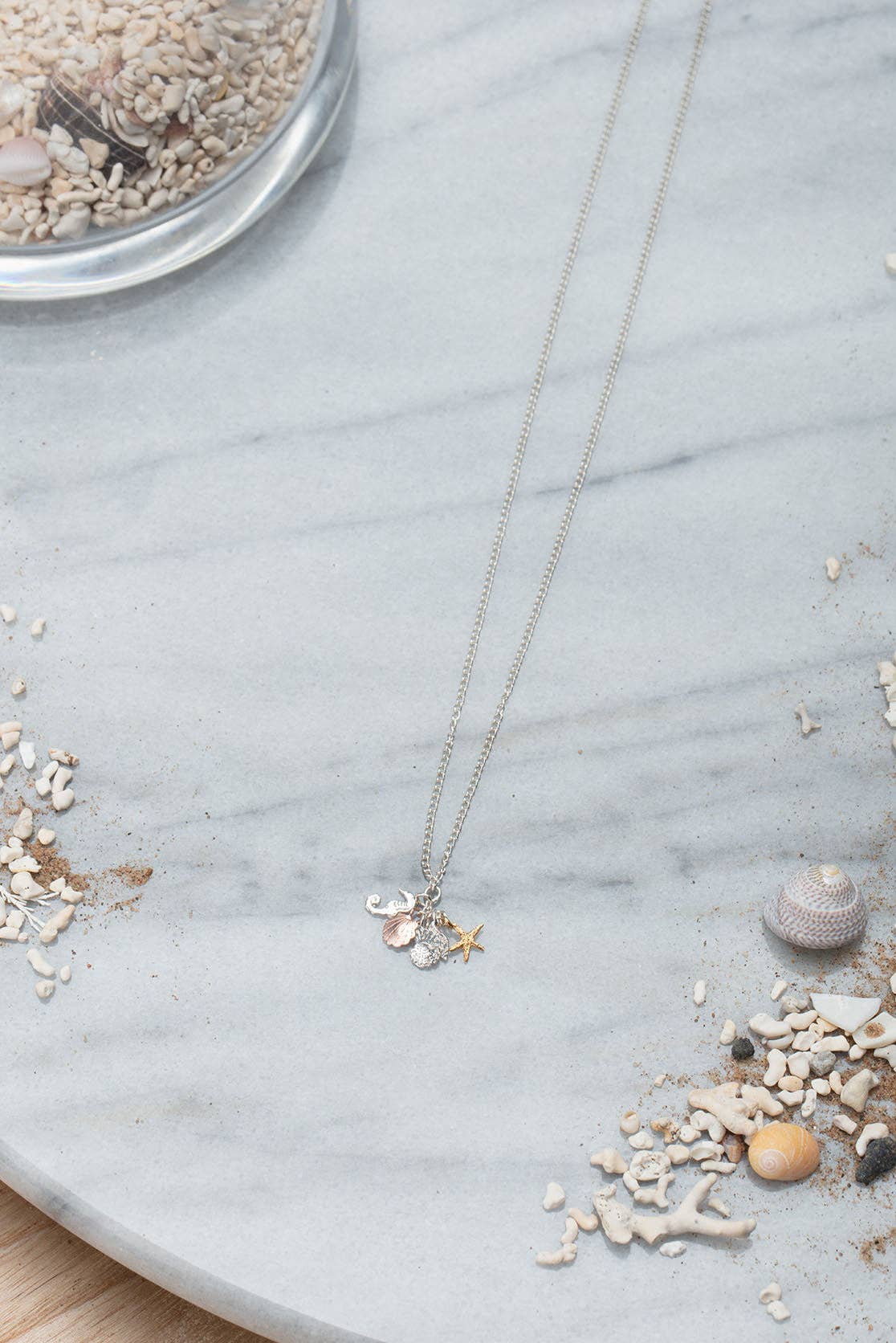 Shells and Seahorse Pendant