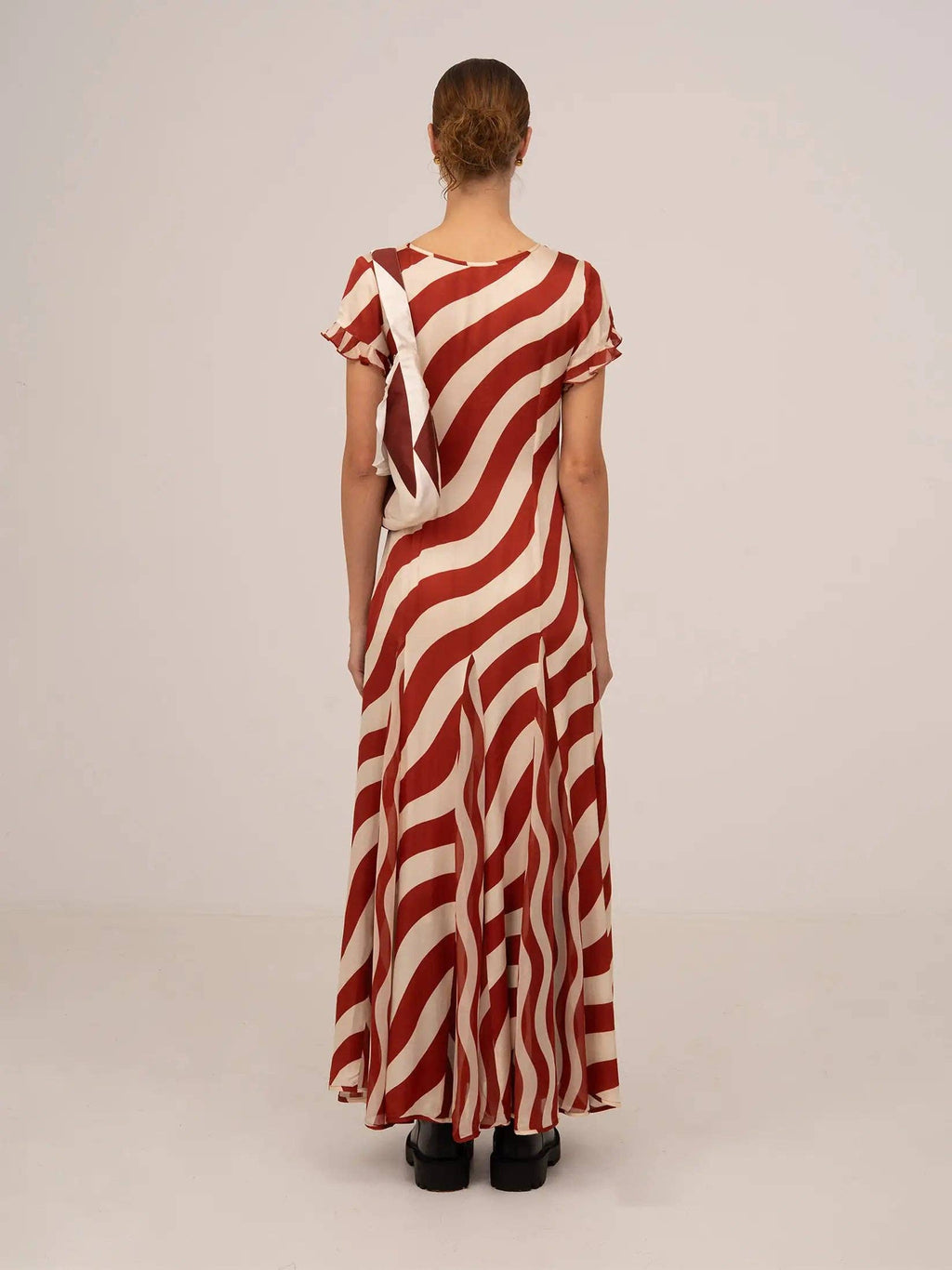 Striped Red Maxi Dress