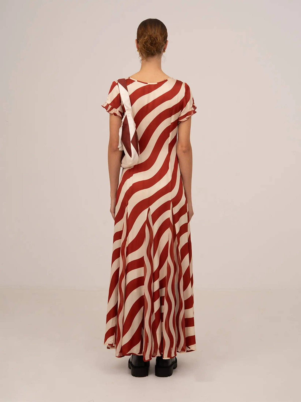 Striped Red Maxi Dress