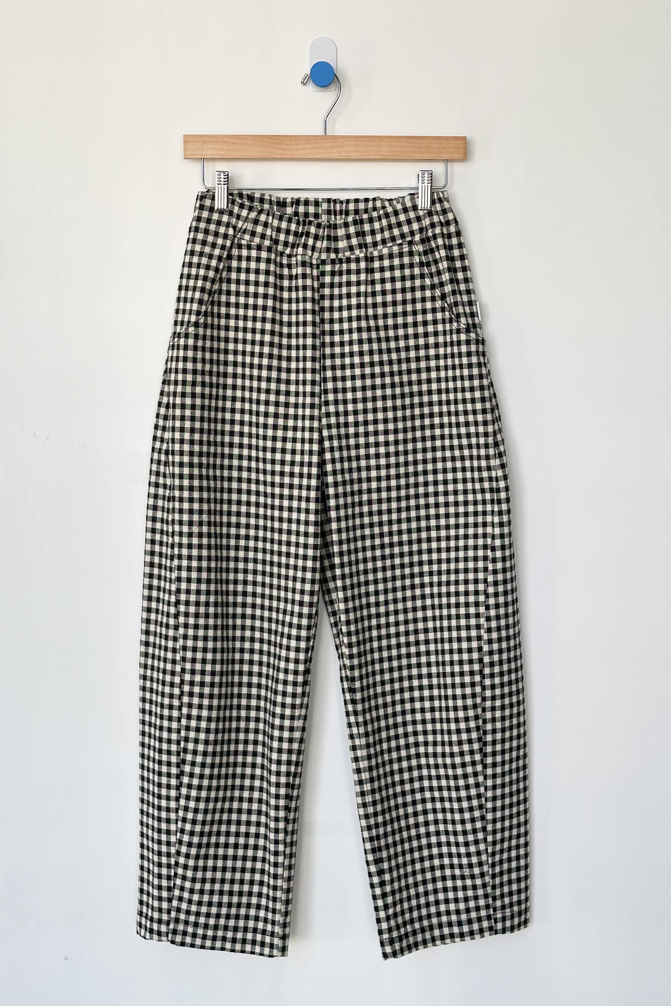 Black Gingham Arc Pants