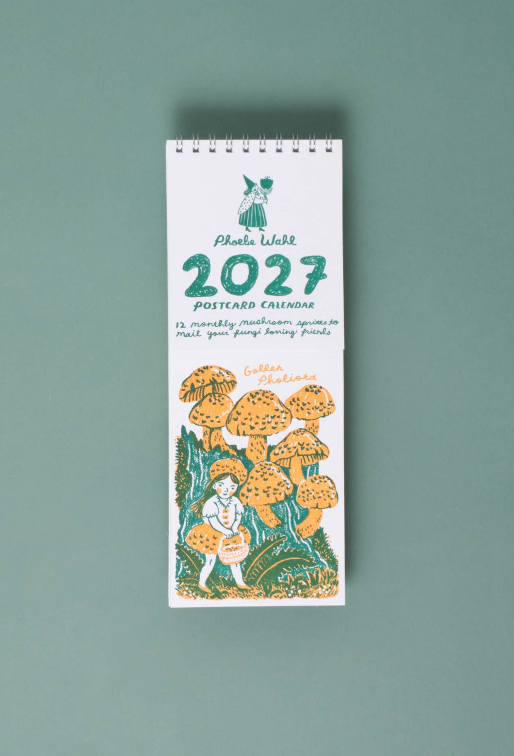 Gnomes & Mushrooms Postcard Wall Calendar