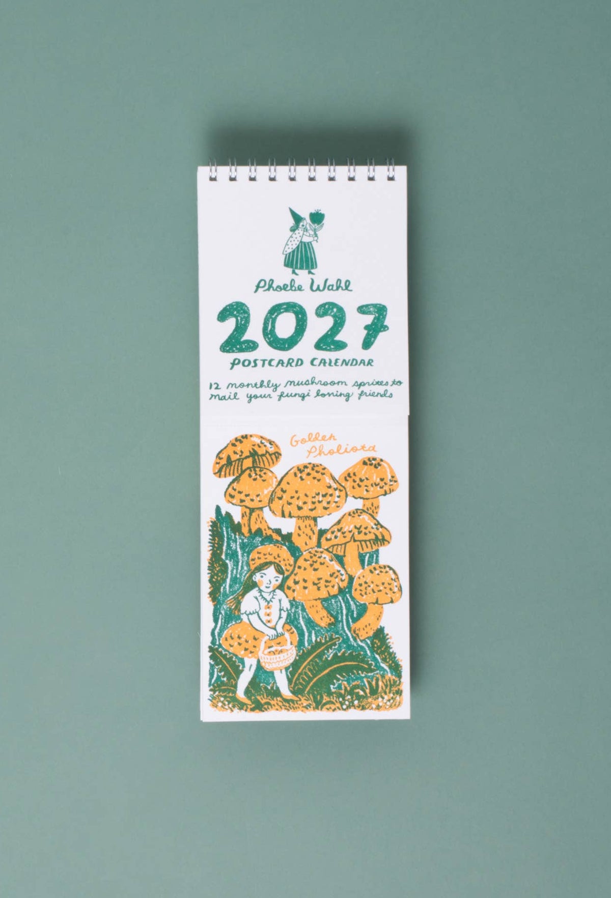Gnomes & Mushrooms Postcard Wall Calendar