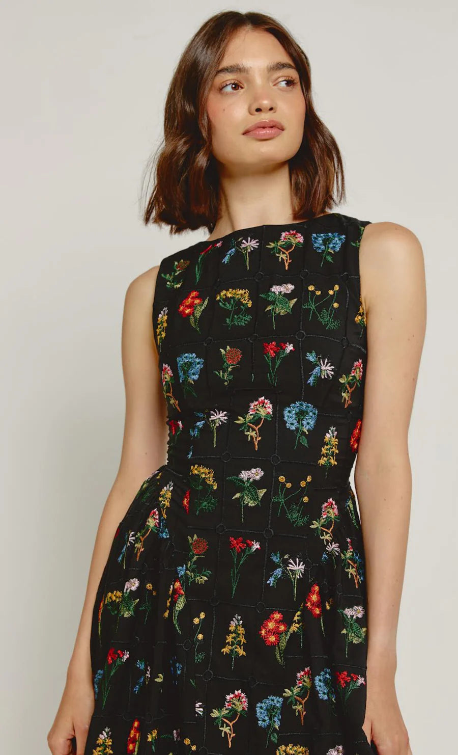 Black Floral Midi Dress COMING SOON