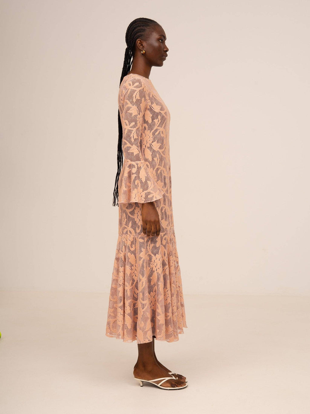Pink Jester Midi Dress