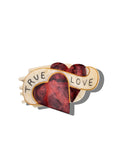 True Love Hearts Hair Claw Clip