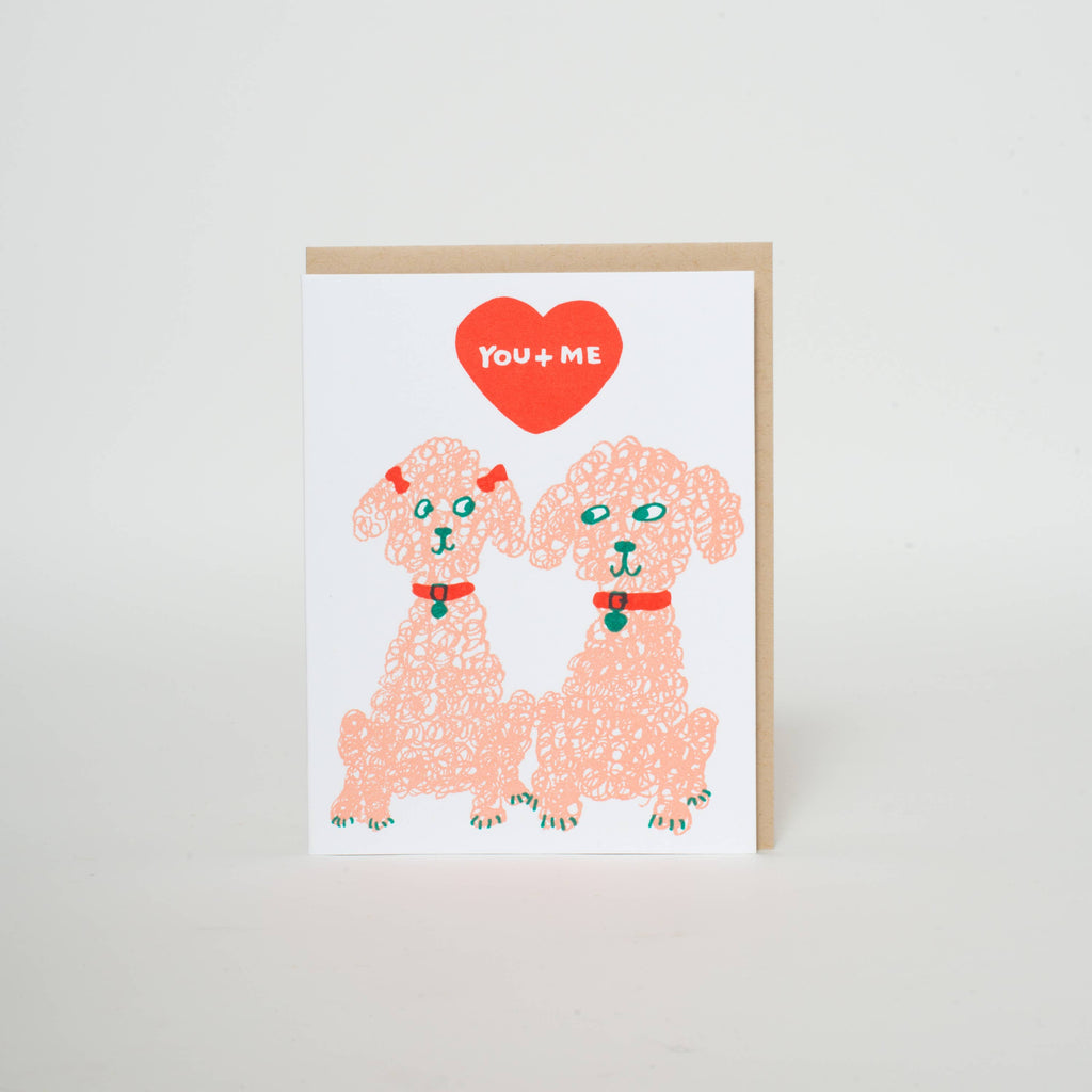 Poodles Love Card