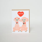 Poodles Love Card