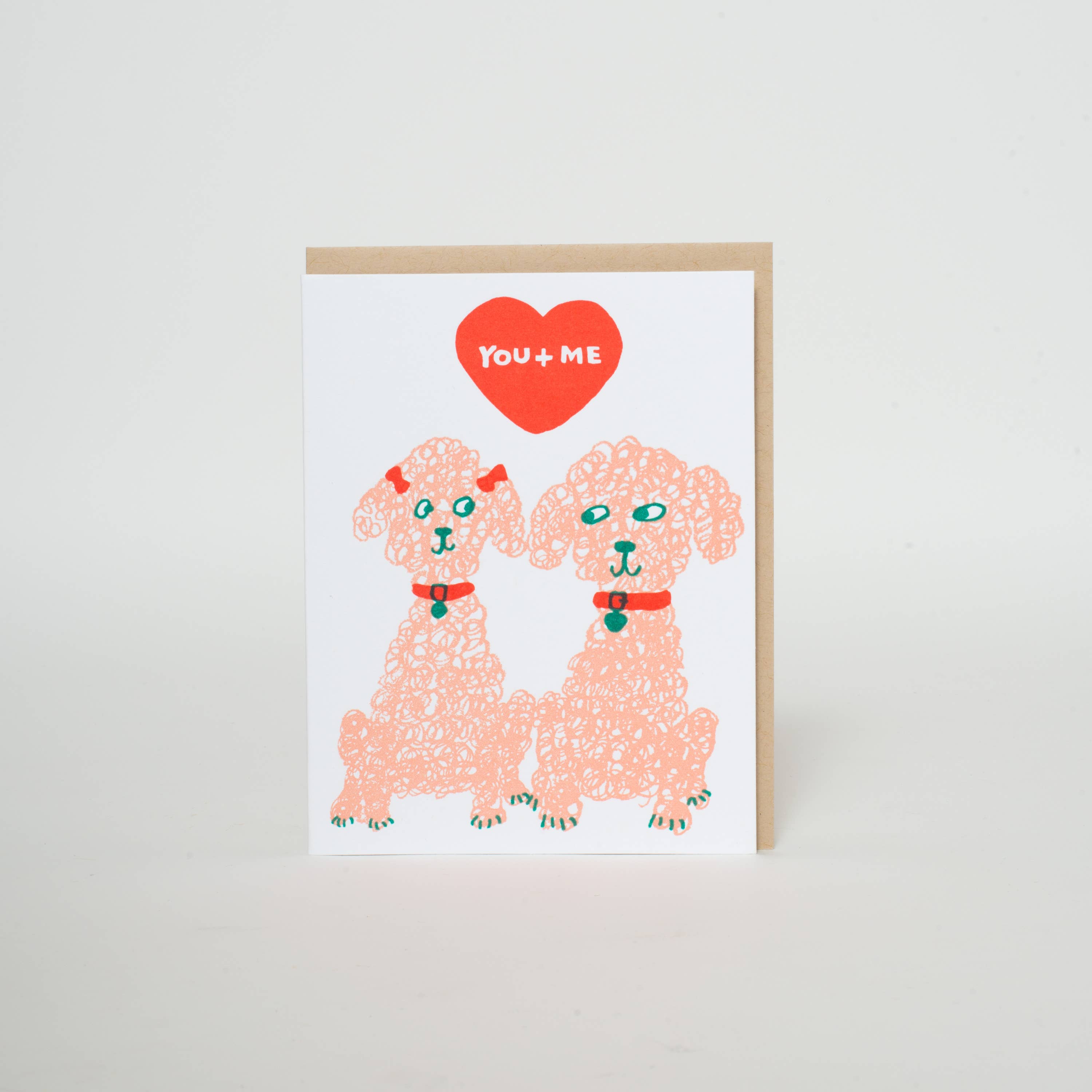 Poodles Love Card