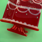 Dark Cherry Cake Hair Claw