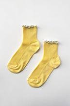 Petite Ruffled Socks BUTTER / BABY BLUE