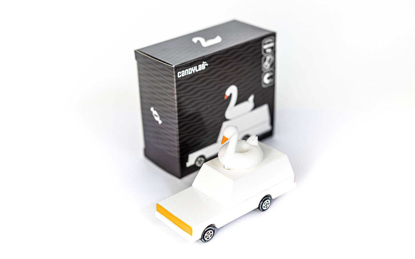 White Swan  Toy Car