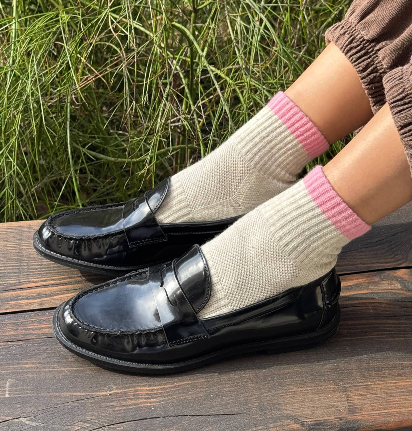 Colour Block Girlfriend Socks