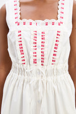 Load image into Gallery viewer, Amaya White Cherry Dress
