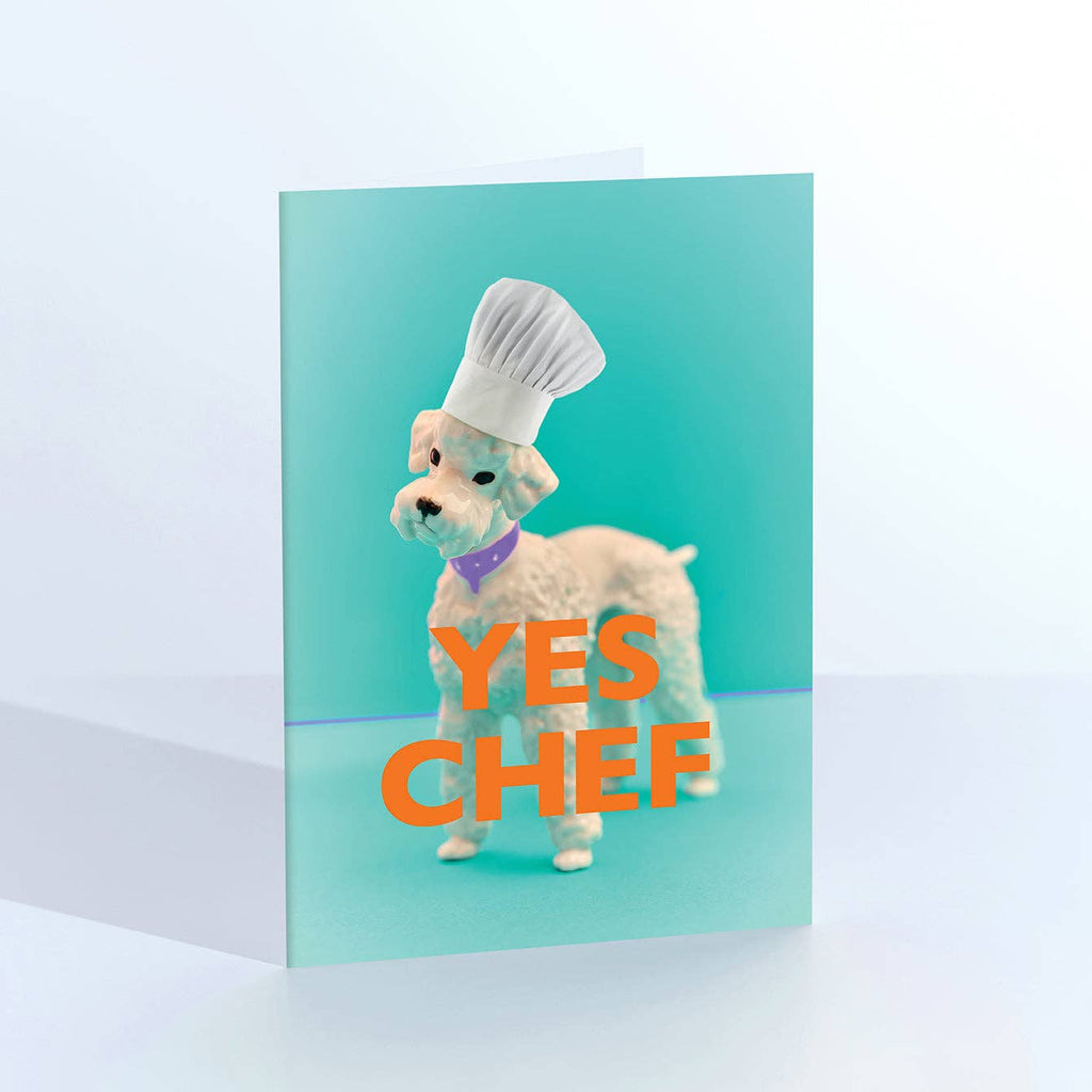 Yes Chef Poodle Card