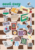 Cosy A5 sticker sheet