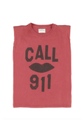 Sleeveless Call 911 t shirt