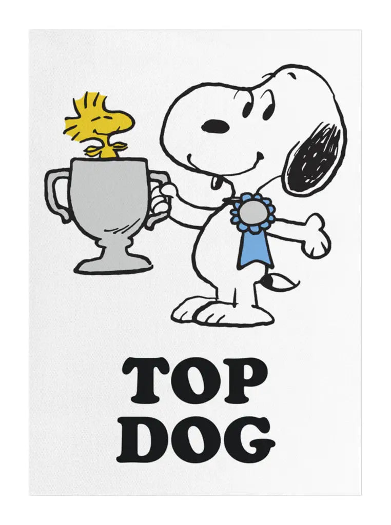 Peanuts Top Dog Tea Towel