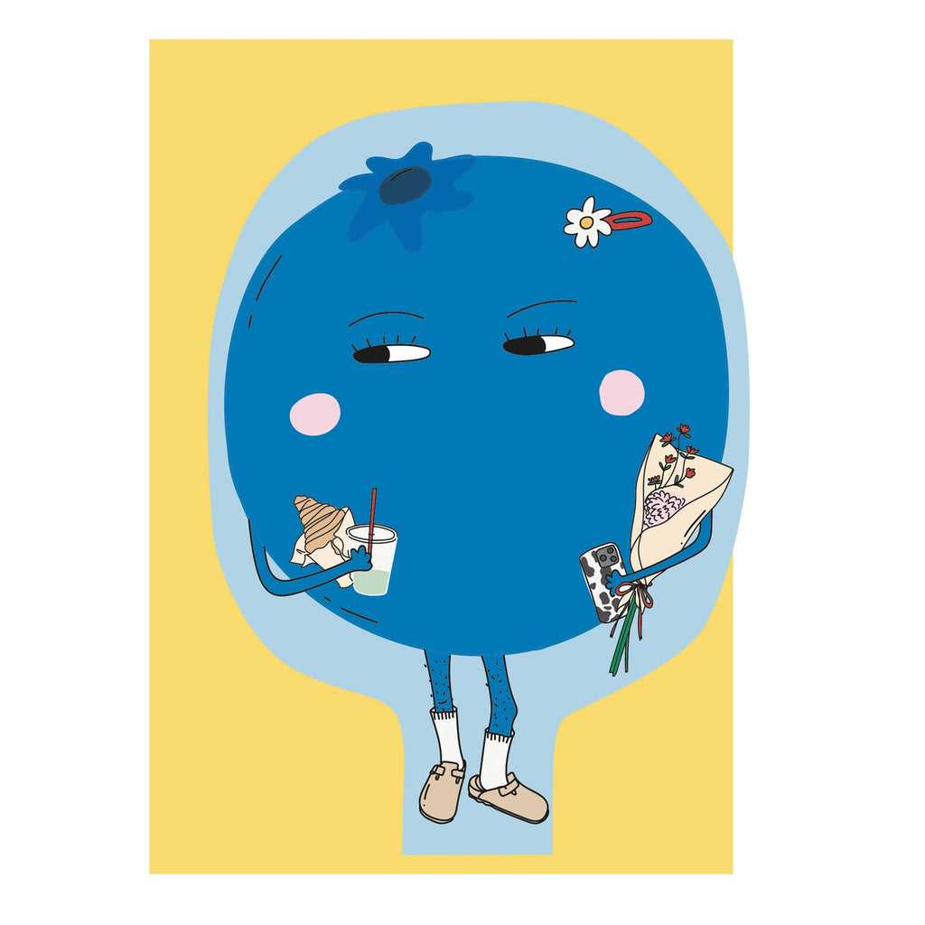 Hey Blueberry Birthday Card