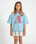 'A' Short sleeve Sweatshirt