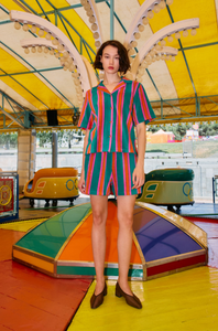 Stripe Towelling Shorts