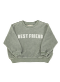 Best Friend Green Terry Sweatshirt