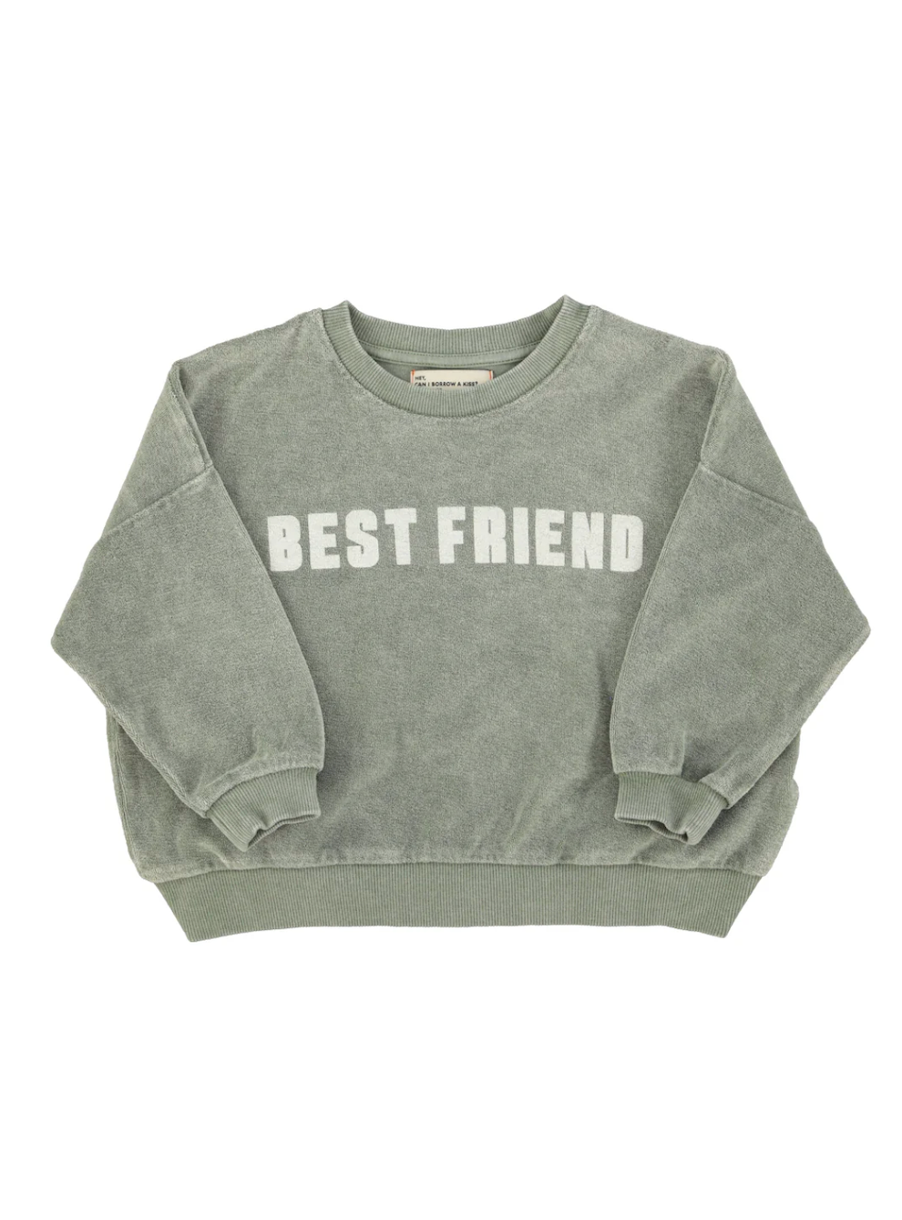 Best Friend Green Terry Sweatshirt