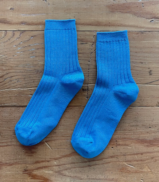 Her Socks Blue