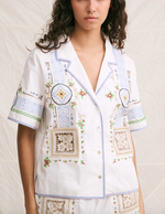 Load image into Gallery viewer, Capri Embroidered Blouse
