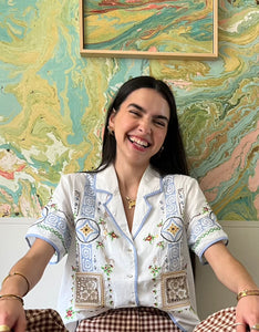 Capri Embroidered Blouse