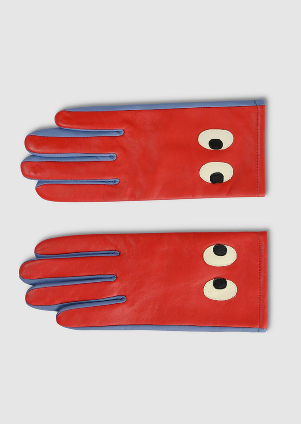 Red Eyes Leather Gloves