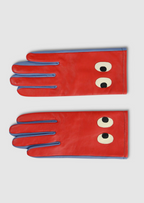 Red Eyes Leather Gloves