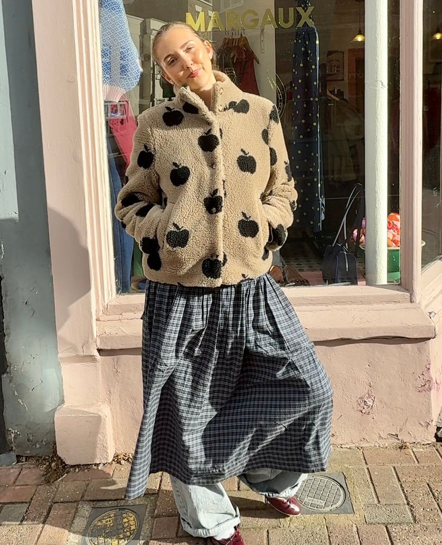 Blues Cotton Check Skirt