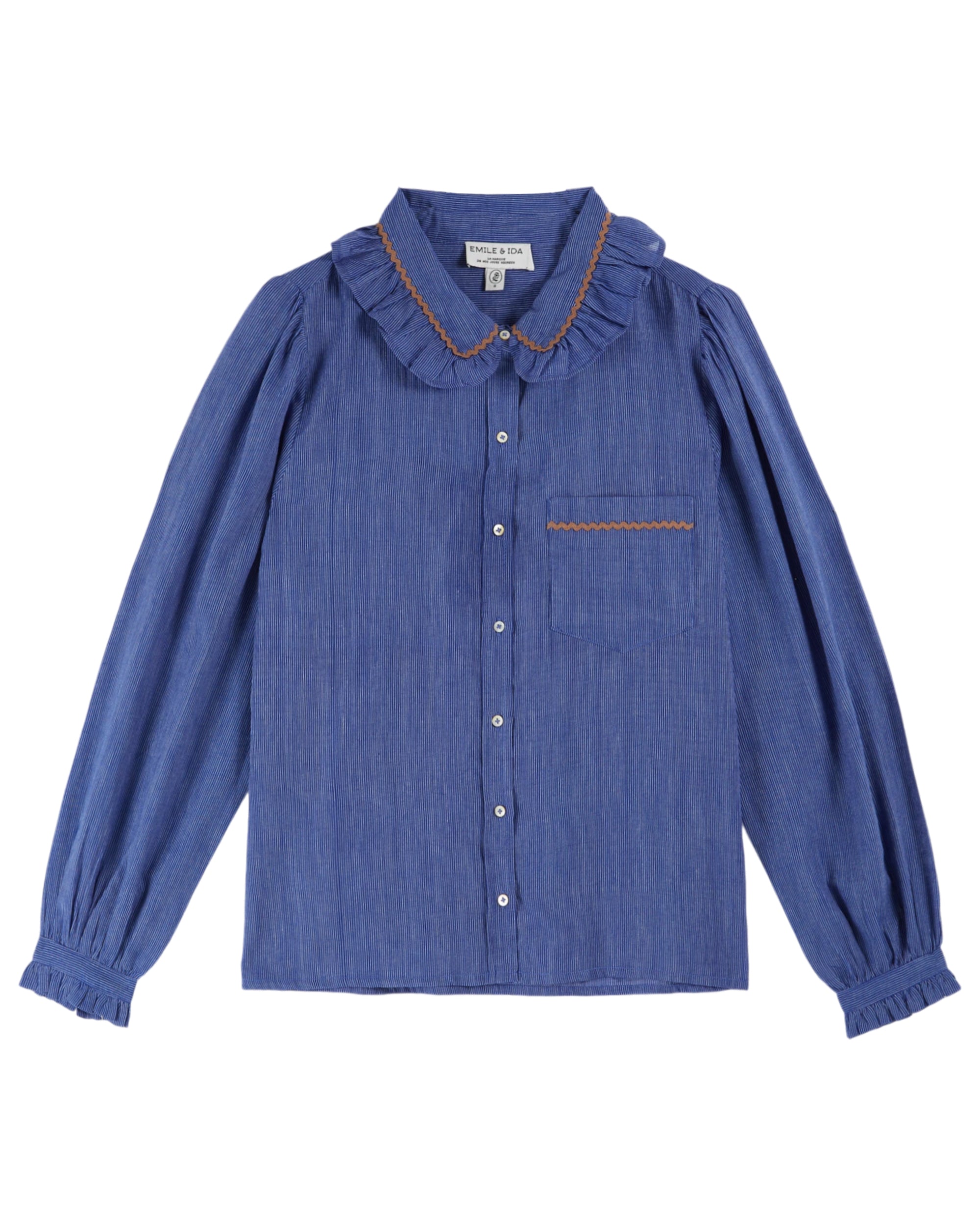 Blue Cotton Khadi Blouse