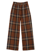 Brown Check Trousers