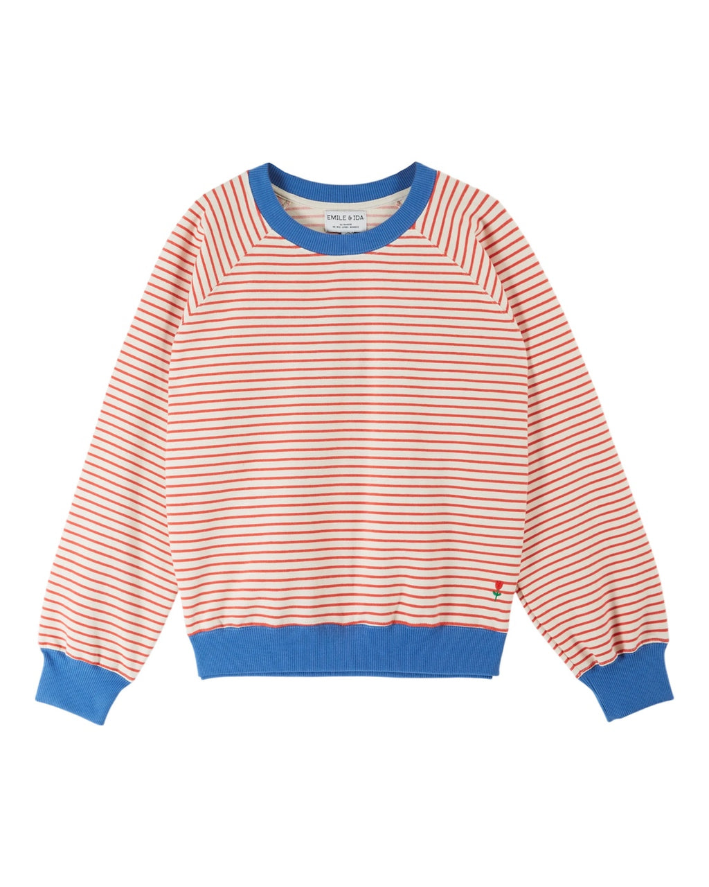 Red Stripes Sweatshirt