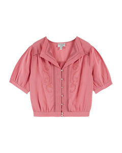 Rose Embroidered Blouse