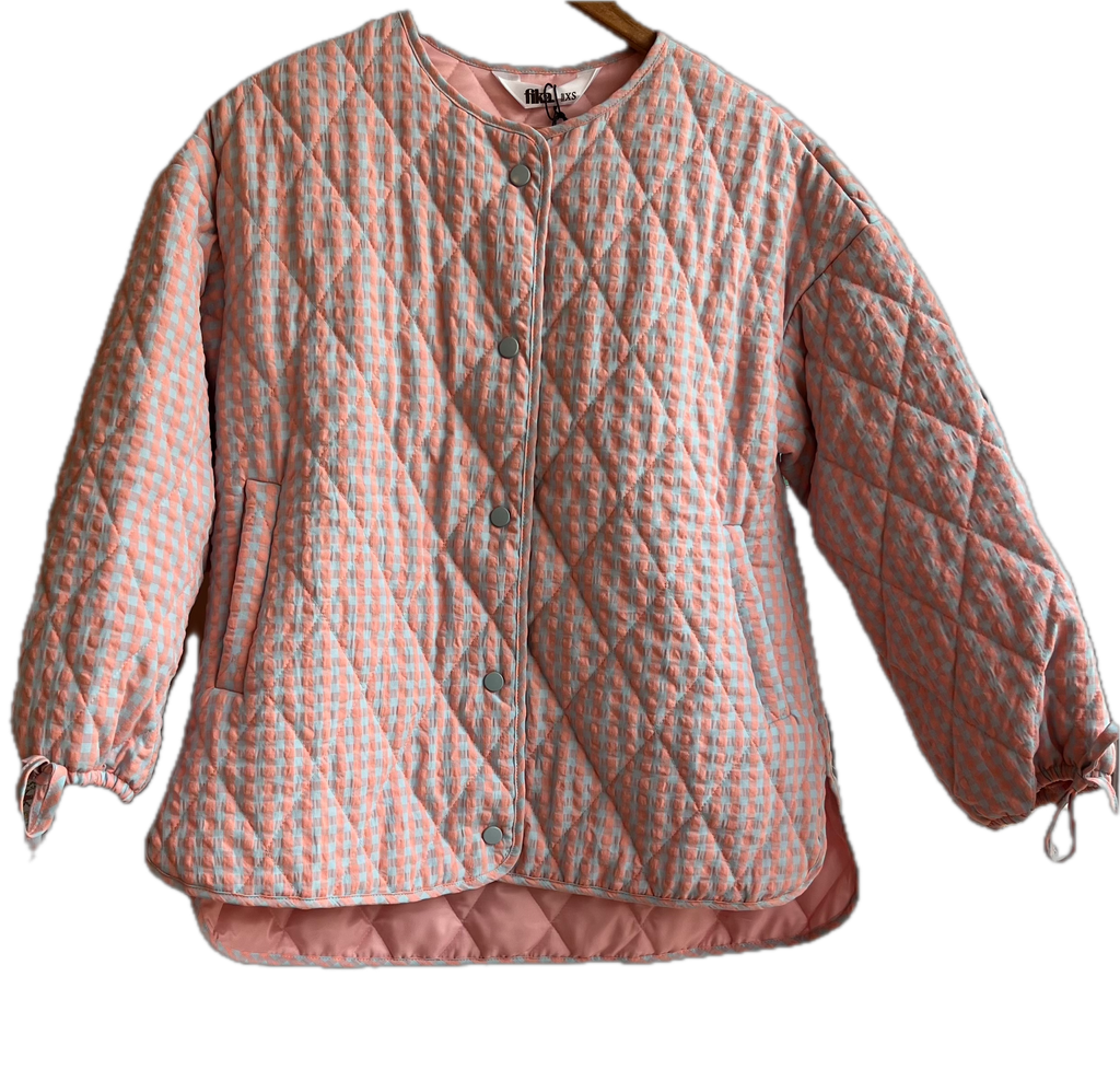 Bomber Quilted Pink Jacket