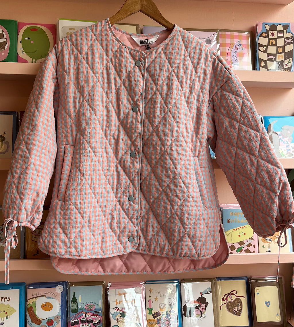Bomber Quilted Pink Jacket