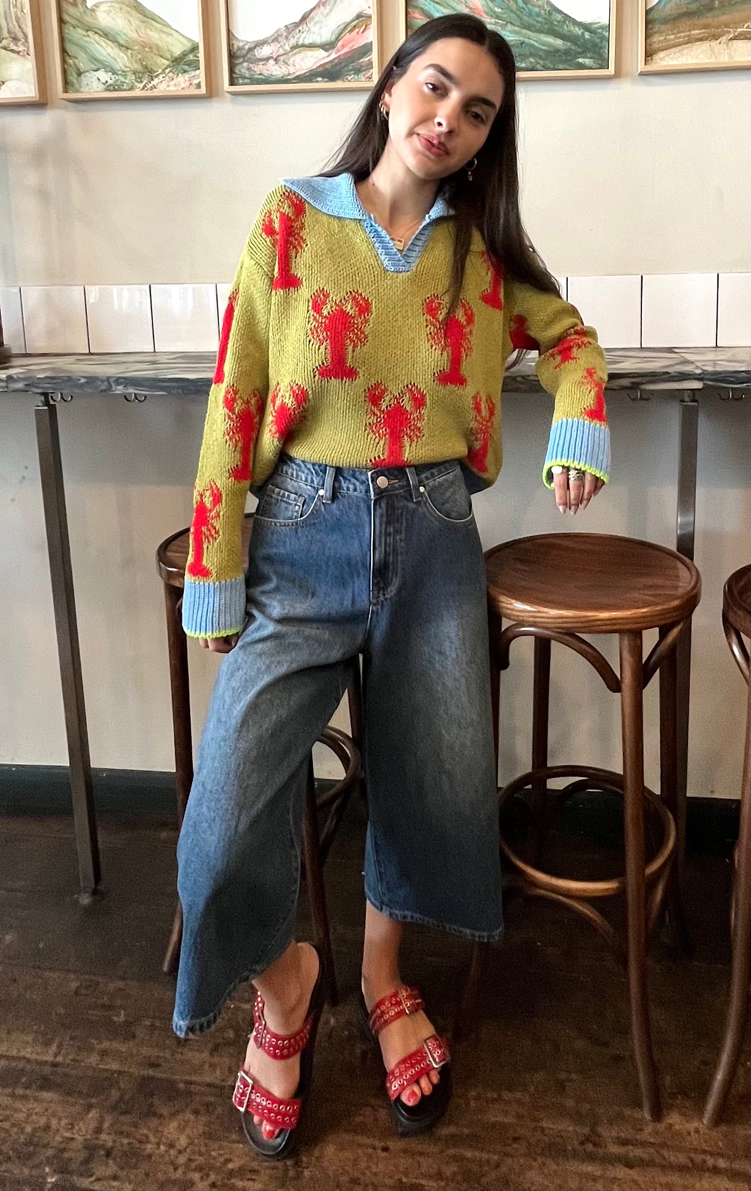 Mid Blue Bermuda Shorts