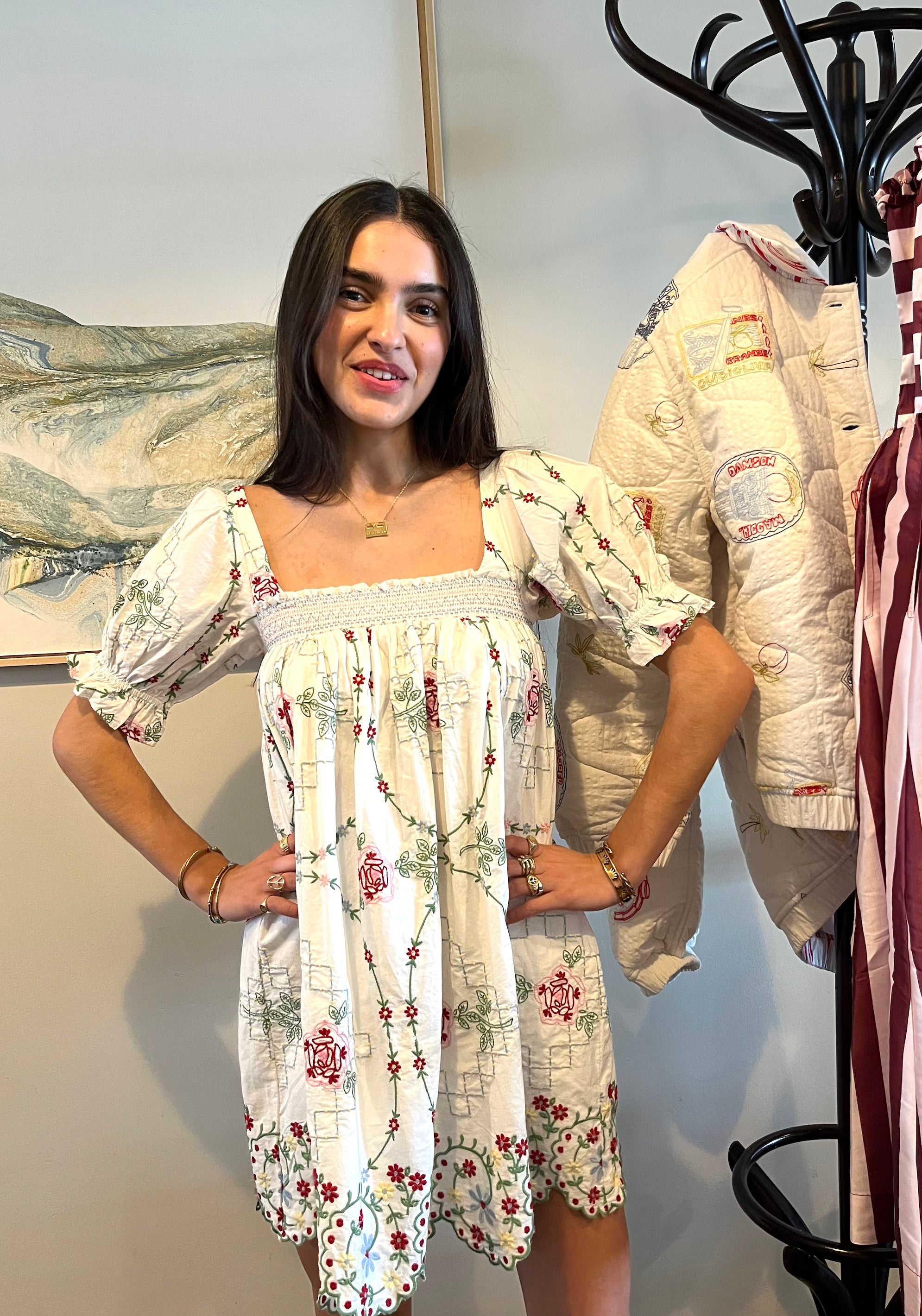 Lulu Embroidered Dress