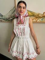 Load image into Gallery viewer, Amaya White Cherry Dress
