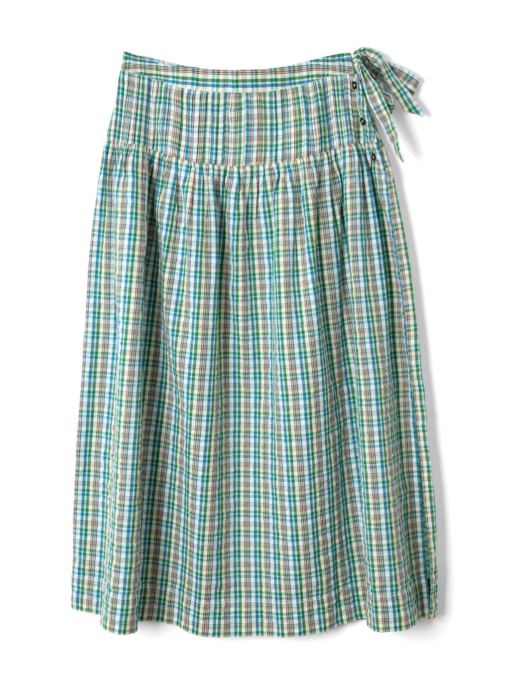 Josie Check Midi Skirt